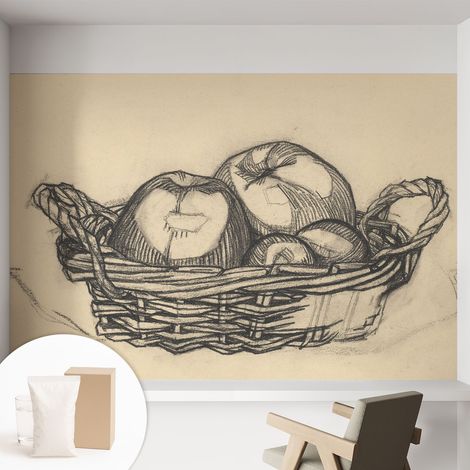 Carta Da Parati In Vlies - Fotomurale - Decorazione Paretie - Per Camera Da Letto - Per Soggiorno - Con Colla Gratuita Cesto di frutta 152x104 cm (1/5)