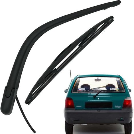 Braccio e spazzola tergicristallo posteriore, kit di ricambio in gomma naturale per tutte le stagioni per Twingo 1993-2007 (1/4)