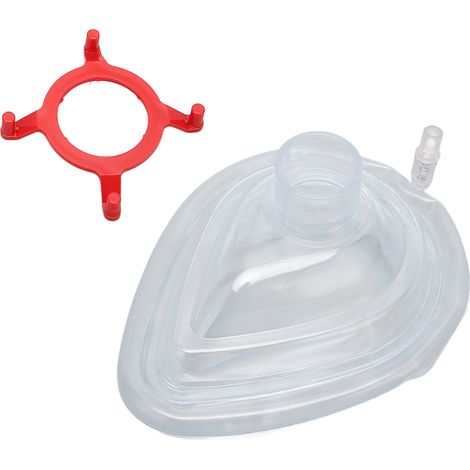 Écran facial respiratoire, écran facial d'anesthésie, masque de réanimation cardiopulmonaire en PVC (1/5)