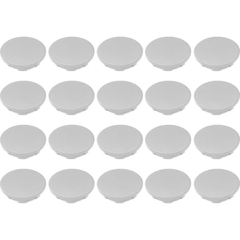 20x cache trou bouchon plastique 18mm gris protection trou meuble mur cloison (1/2)