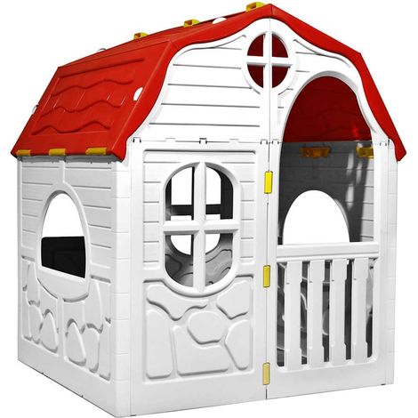 Maison Exclusive - Casetta per Bambini Pieghevole con Porta e Finestre (1/5)