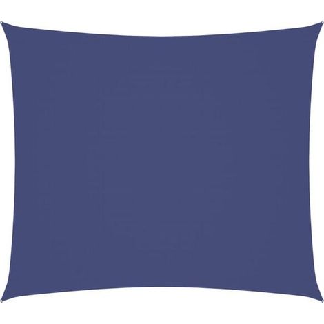 Toile de parasol rectangulaire 2 x 2,5 mètres en tissu Oxford bleu (1/5)