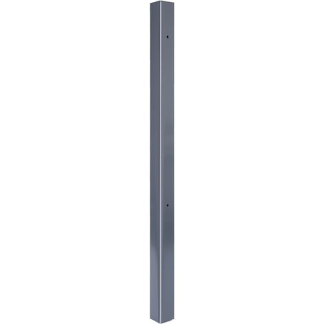 ALBERTS Klobenpfosten Doppelt. Chaussee, Circle, Alu, anthrazit Kst.b.z.Einbet.89x89/1600mm (1/5)