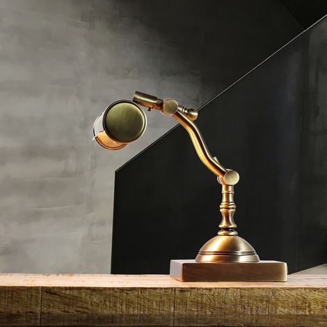 Premium Messinglampe Schreibtischleuchte Jugendstil (1/5)