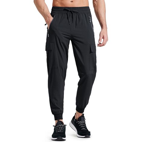 Men's Hiking Trousers Jogging Cargo Lightweight Dry  Men's Quick Waterproof Sports Running Gym Outdoor Activities Trousers (1/5)