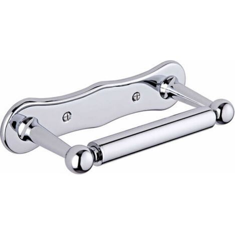 Hudson Reed – Dérouleur papier toilette en laiton massif chromé – Dimensions 192mm x 76mm – Fixations fournies – Garantie 5 ans (1/3)