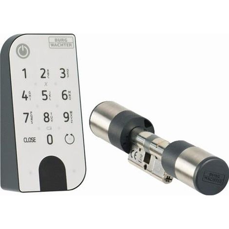 Cilindro electrónico BURG-WÄCHTER secuENTRY easy 7601 con teclado retroiluminado IP53 (1/2)