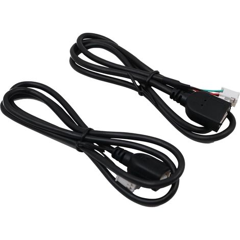 Adattatore per connessione dati USB per auto in 2 pezzi, cavo di prolunga USB per auto, connettore a 4 pin + 6 pin, 76 cm
