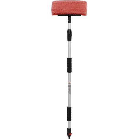 Brosse de lavage Nigrin télescopique aluminium PVC souple (1/4)
