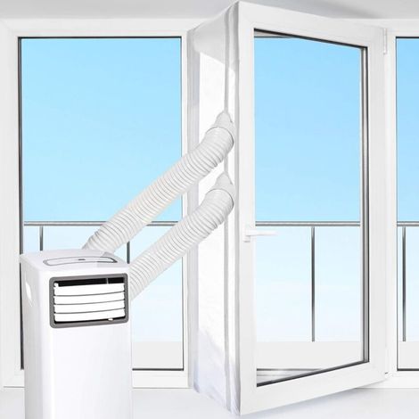 Kit di sigillatura per condizionatore portatile da 400 cm – Installazione semplice senza forature – Riduce il consumo energetico e le emissioni di CO2 (1/5)