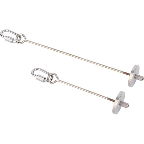 Brochette à Oiseaux, 2 Pièces Brochette Perroquet, Outil de Fruit de Perroquet, pour Accessoires de Cage à Oiseaux Outil (Acier Inoxydable) (1/5)