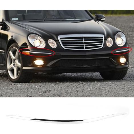 Zierleiste für die vordere Stoßstange, Chromleiste, passend für Mercedes Benz W211 E-Klasse E320 E350 E550 E63 AMG (rechts 2118852421) (1/5)