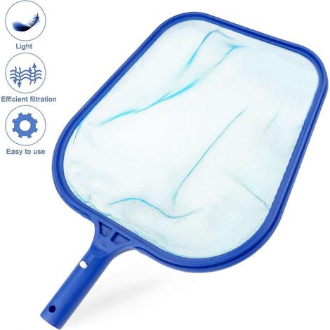 Écumoire de piscine, écumoire de feuilles pour piscines, maille fine avec cadre robuste - convient aux piscines et spas. (1/4)