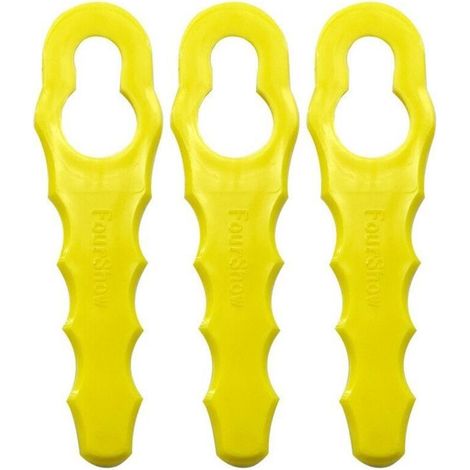 ANDIAMOs Lot de 100 Lames de Rechange compatible pour Ryobi Coupe Bordure. Têtes Double Lames Dentelées RAC155 RAC157 RAC158-ANDIAMOs (1/5)
