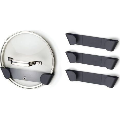 ensemble de 4 Supports de Rangement Mural pour Couvercles de Poêles et Casseroles, Auto-Adhésif (1/5)
