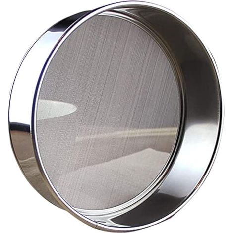 Tamis à farine en acier inoxydable fin Convient pour la le riz les céréales 15 x 4 5 cm 60 mesh Ustensiles de pâtisserie rond (1/5)