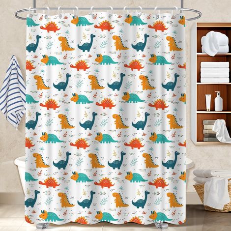 Kit rideau de douche en polyester 180x180 séchage rapide rideau étanche pour salle de bain (1/5)