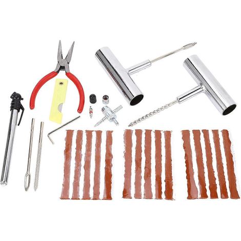 Reifenreparaturset, Hochleistungs-Reifenreparaturset, universelles Reifenreparaturwerkzeug für Auto, Motorrad, LKW, ATV usw.