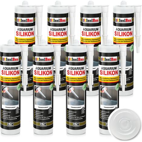 Silicona transparente para acuario IsolBau, 8 x 300 ml (1/5)