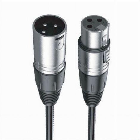 Trade Shop - CAVO XLR MASCHIO / FEMMINA 3 PIN AUDIO PROLUNGA FÜR MICROFONO BY 3 METRI XLR-02 -