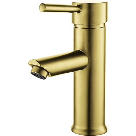 Essebagno Deco Miscelatore per lavabo basso oro spazzolato