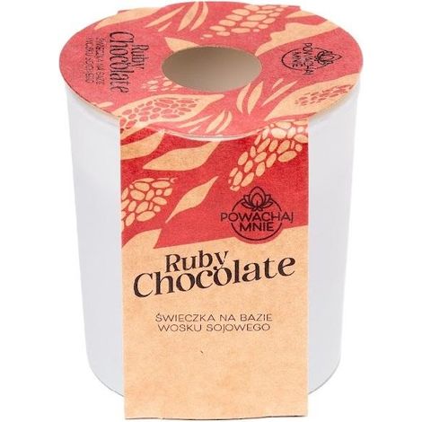 Candela profumata alla soia bianca e cioccolato Ruby "Smell Me"