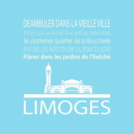 Tableau sur toile Limoges glacier 30x30 cm - Impression sur Toile Murale Décorative - Image imprimée en HD sur Toile - Toile sur Châssis en Bois FSC - Fabriqué en France (1/4)