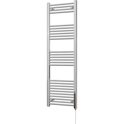 Zennor - Chrome Electric Towel Rail H1600mm x W500mm Straight 400w Standard (1/3)
