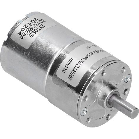 Moteur électrique à micro-réduction de vitesse, faible bruit, palier poreux, accessoires de machines, CC 12 V, ZGA37RG, 110R-12 V (1/5)