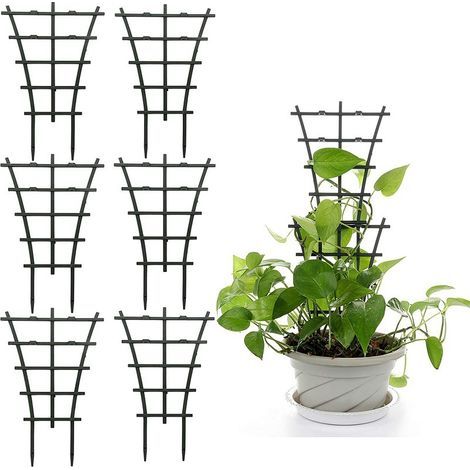Supporti per piante 15 x 25,5 cm (6 pezzi) Supporti per piante rampicanti Telai di sostegno per piante orticole (1/5)