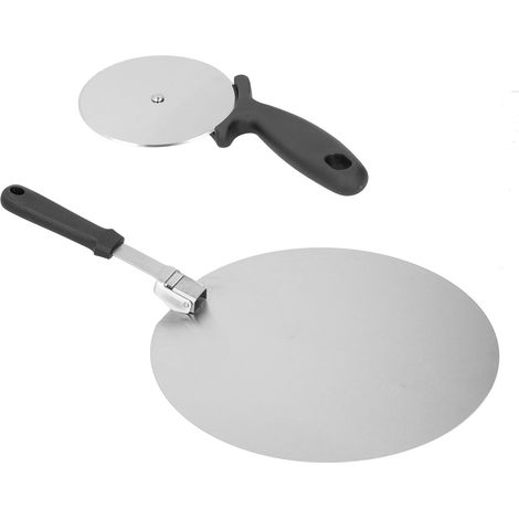 Klappbarer Pizzaschieber, Spatel und Käseschaufel aus Edelstahl, Servierwerkzeug zum Backen, 30 cm (12 Zoll).