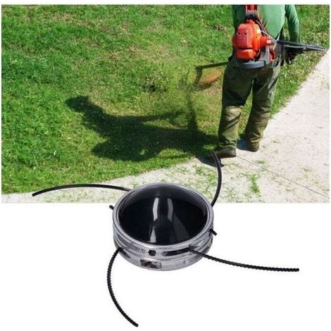 Tête de coupe universelle en aluminium à 4 fils 40CC, tête de coupe à arbre droit à 4 fils (1/5)