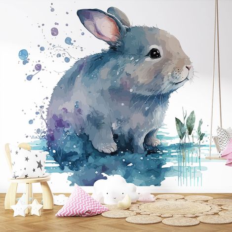 Papier peint panoramique Enfants - Lapin - 130 cm x 84 cm (1/4)