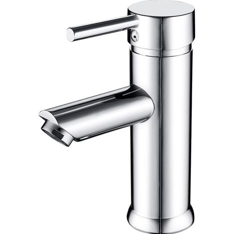 Rubinetto per bagno, miscelatore monocomando per bagno, rubinetto moderno per lavabo, valvola in ceramica silenziosa, cromato. (1/5)