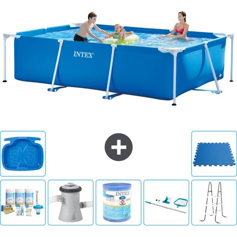 Intex Piscine Tubulaire Rectangulaire - 300x200x75 cm - 8-pièces S30184 (1/5)
