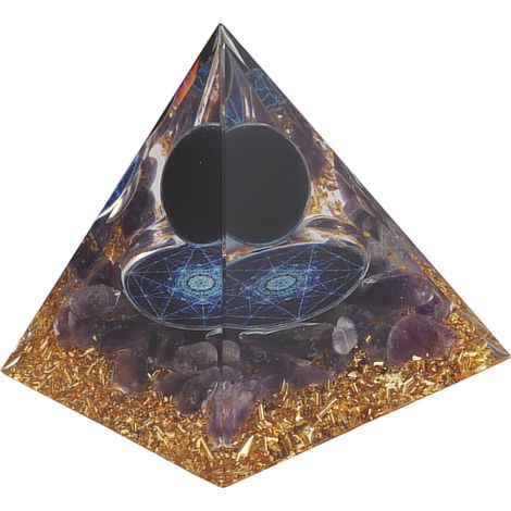 Pyramide Orgone 6CM Énergisante Chakra, Décoration Ésotérique pour Bureau et Chambre (1/5)