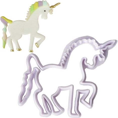 cortador de pasta de azúcar de unicornio