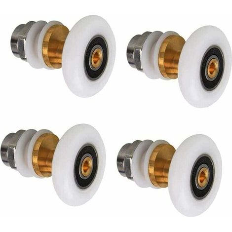 Roulette Porte Douche (Lot de 4) - Roulements de Rechange - Douche Coulissante en Verre. (1/3)