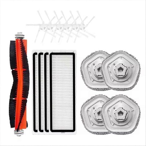 Pour filtre HEPA Bot W10 / W10 PRO, brosse latérale principale et chiffon de nettoyage (1/5)