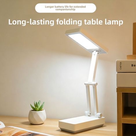Faltbare Lampe Wiederaufladbar Portabel Augenschutz Langzeit Akku Nachtlicht Wohnheim (1/2)