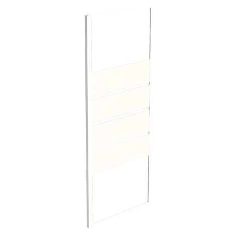 Ondee – Paroi latérale de douche SHIVA – Verre trempé 5mm – Installation réversible – Profilé aluminium laqué blanc – H190xL80cm