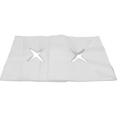 Lot de 100 serviettes perforées jetables pour salons de beauté, matelas de massage, serviettes pour le visage, serviettes pour oreillers, serviettes de massage non tissées avec perforations en forme d (1/5)