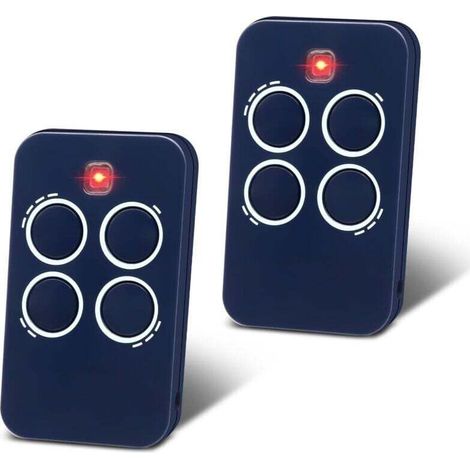 Telecomando a 433 MHz per porte da garage compatibile con Genius, confezione da 2 telecomandi per Echo TX4 433 RC, Echo TX2 433 RC, 4 canali