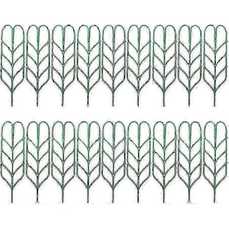 Ensemble de 18 treillis pour plantes grimpantes (2025), compatible avec les plantes grimpantes, treillis pour pois d'extérieur, treillis pour concombres, étagère en plastique à grille. (1/5)