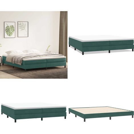 vidaXL Sommier à lattes de lit sans matelas vert foncé 200x220 cm (1/5)