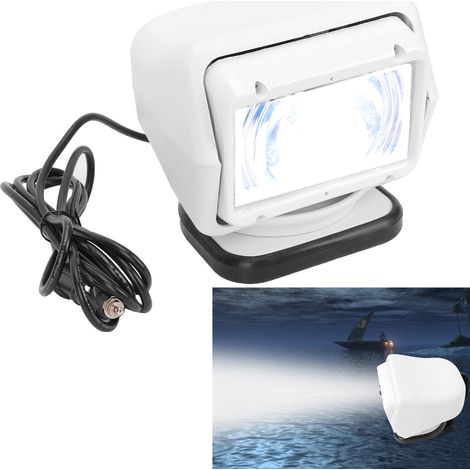 Projecteur extérieur/spot pour yacht HID 55 W 12/24 V avec télécommande (piles incluses) (Surpoids) Blanc (Surpoids) (1/5)