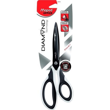 Maped 697910 Diamond - Forbici asimmetriche, 21 cm