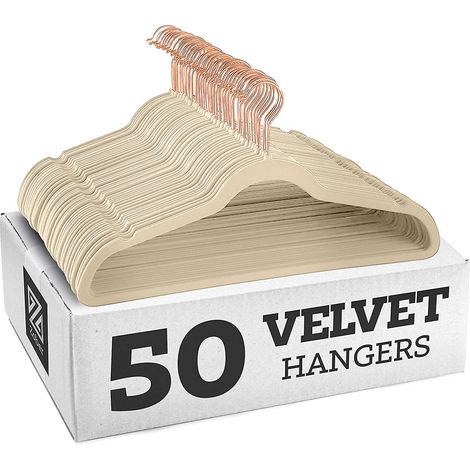 Cintres en velours antidérapants - Lot de 10 cintres pour costumes (1/4)