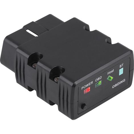 Scanner OBDII KW902 pour voiture : outil de diagnostic avec détection de pannes, Bluetooth 5.0, version Android, noir.
