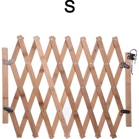 Puerta de aislamiento para mascotas, valla de madera, puerta corredera para mascotas, puerta de madera para perros, barrera de madera extensible para mascotas (1/5)